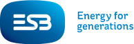 A blue logo with white text that reads "ESB" followed by the tagline "Connecting to possibilities in commercial parking.