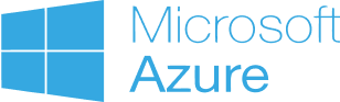 Logo of Microsoft Azure featuring a blue Windows-style emblem and the text "Microsoft Azure" in blue on a white background.