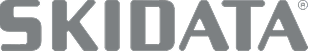 The image shows the SKIDATA logo in gray, featuring the brand name in uppercase letters.
