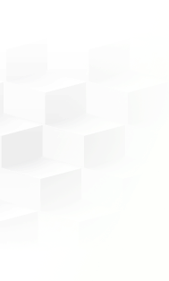White 3D cubes arranged in a staggered, geometric pattern with a soft gradient background.