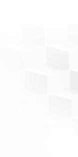 White 3D cubes arranged in a staggered, geometric pattern against a light background, creating a sense of depth and dimension.