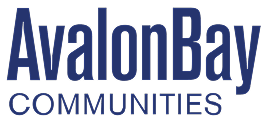 AvalonBay Communities logo with "AvalonBay" in large blue letters above "COMMUNITIES" in smaller capital letters.